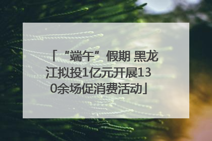 “端午”假期 黑龙江拟投1亿元开展130余场促消费活动