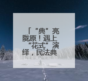 “典”亮陇原！遇上“花式”演绎，民法典的法律条文开始“动”起来了