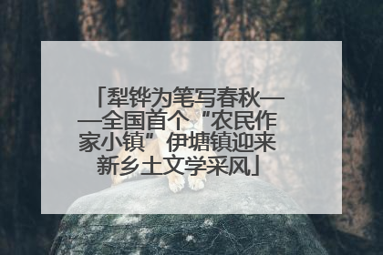 犁铧为笔写春秋——全国首个“农民作家小镇”伊塘镇迎来新乡土文学采风
