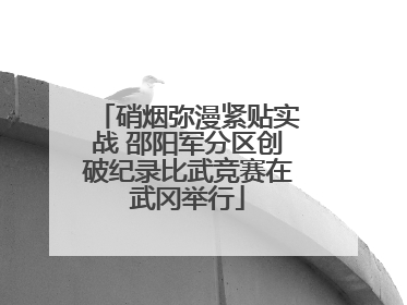 硝烟弥漫紧贴实战 邵阳军分区创破纪录比武竞赛在武冈举行