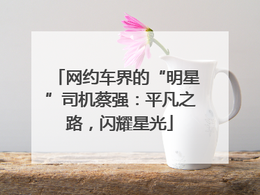 网约车界的“明星”司机蔡强：平凡之路，闪耀星光