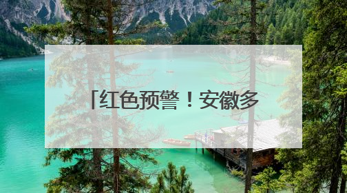红色预警！安徽多地进入高风险状态