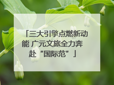 三大引擎点燃新动能 广元文旅全力奔赴“国际范”