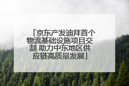 京东产发迪拜首个物流基础设施项目交割 助力中东地区供应链高质量发展