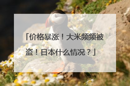 价格暴涨！大米频频被盗！日本什么情况？