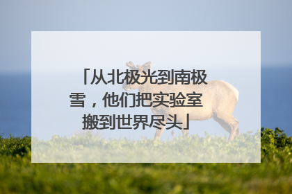 从北极光到南极雪，他们把实验室搬到世界尽头