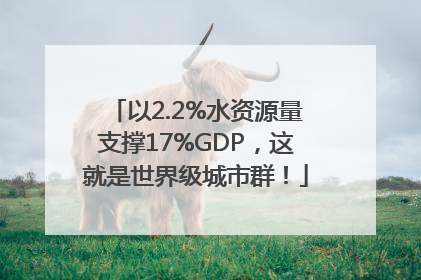以2.2%水资源量支撑17%GDP，这就是世界级城市群！