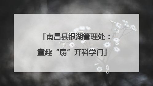 南昌县银湖管理处：童趣“扇”开科学门