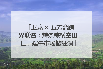 卫龙 × 五芳斋跨界联名：辣条粽横空出世，端午市场掀狂澜