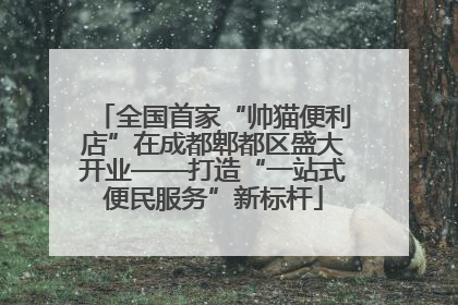 全国首家“帅猫便利店”在成都郫都区盛大开业——打造“一站式便民服务”新标杆
