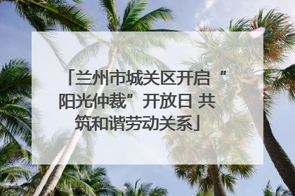 兰州市城关区开启“阳光仲裁”开放日 共筑和谐劳动关系