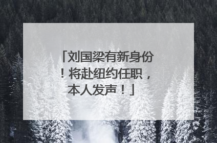 刘国梁有新身份！将赴纽约任职，本人发声！