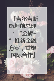 吉尔吉斯斯坦前总理：“金砖+”推新金融方案，重塑国际合作