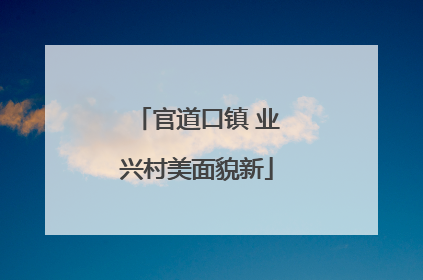 官道口镇 业兴村美面貌新