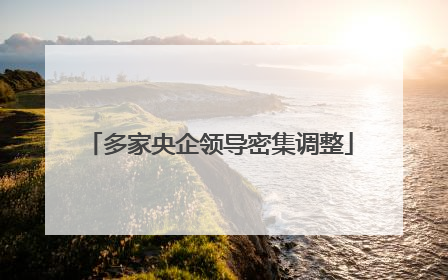 多家央企领导密集调整