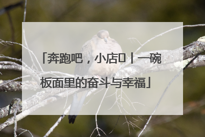 奔跑吧，小店㊳丨一碗板面里的奋斗与幸福