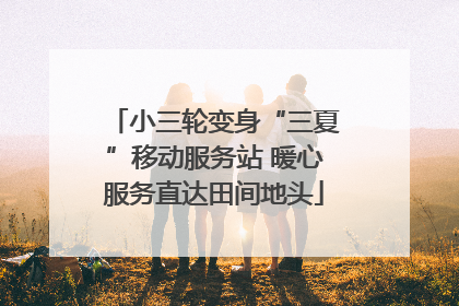 小三轮变身“三夏”移动服务站 暖心服务直达田间地头