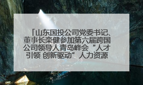 山东国投公司党委书记、董事长栾健参加第六届跨国公司领导人青岛峰会“人才引领 创新驱动”人力资源高质量发展对话会