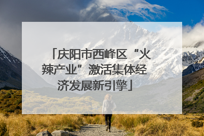 庆阳市西峰区“火辣产业”激活集体经济发展新引擎