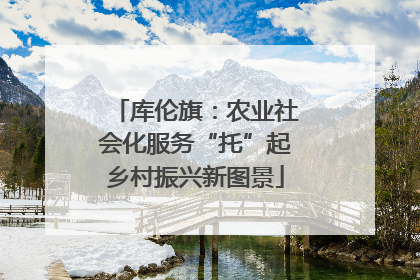 库伦旗：农业社会化服务“托”起乡村振兴新图景