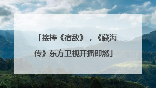 接棒《宿敌》，《藏海传》东方卫视开播即燃