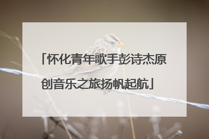 怀化青年歌手彭诗杰原创音乐之旅扬帆起航