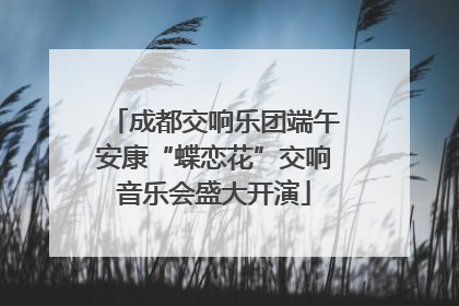 成都交响乐团端午安康“蝶恋花”交响音乐会盛大开演
