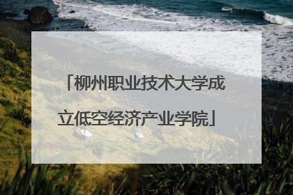 柳州职业技术大学成立低空经济产业学院