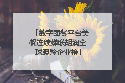 数字团餐平台美餐连续蝉联胡润全球瞪羚企业榜