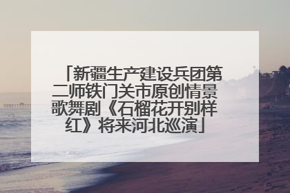 新疆生产建设兵团第二师铁门关市原创情景歌舞剧《石榴花开别样红》将来河北巡演