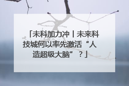 未科加力冲丨未来科技城何以率先激活“人造超级大脑”？