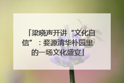 梁晓声开讲“文化自信”：婺源清华朴园里的一场文化盛宴