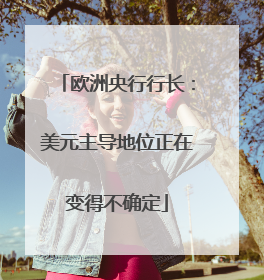 欧洲央行行长：美元主导地位正在变得不确定