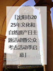 沈阳市2025年文化和自然遗产日主题活动暨公众考古活动季启幕