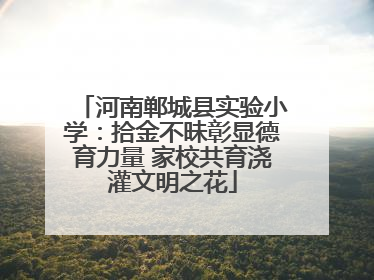 河南郸城县实验小学：拾金不昧彰显德育力量 家校共育浇灌文明之花