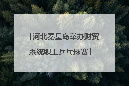 河北秦皇岛举办财贸系统职工乒乓球赛