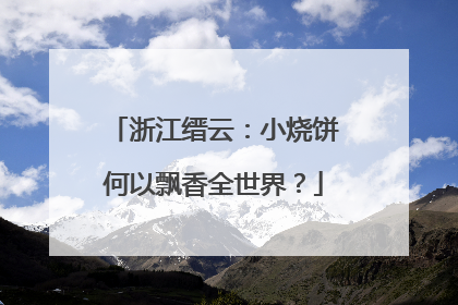 浙江缙云：小烧饼何以飘香全世界？