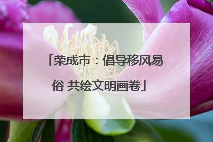 荣成市：倡导移风易俗 共绘文明画卷