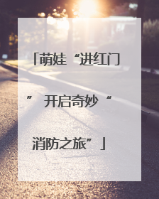 萌娃“进红门” 开启奇妙“消防之旅”