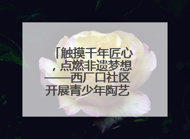 触摸千年匠心，点燃非遗梦想——西厂口社区开展青少年陶艺科技研学活动