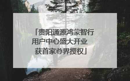贵阳通源鸿蒙智行用户中心盛大开业 获首家尊界授权