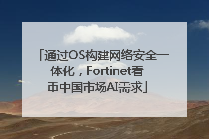 通过OS构建网络安全一体化，Fortinet看重中国市场AI需求