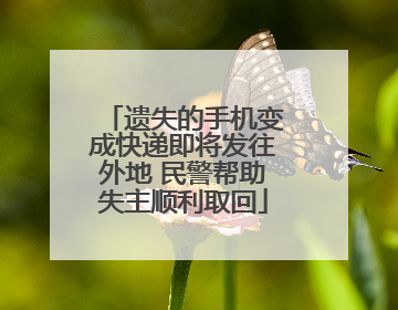 遗失的手机变成快递即将发往外地 民警帮助失主顺利取回