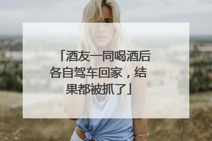 酒友一同喝酒后各自驾车回家，结果都被抓了