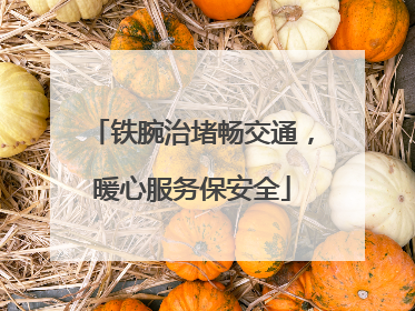 铁腕治堵畅交通，暖心服务保安全