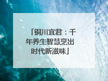 铜川宜君：千年养生智慧烹出时代新滋味
