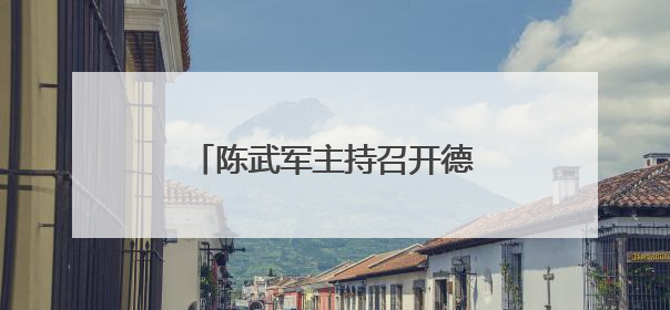陈武军主持召开德兴市工业领域重点工作调度会（图）