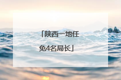 陕西一地任免4名局长