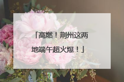 高燃！荆州这两地端午超火爆！
