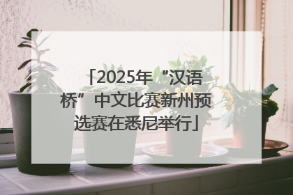 2025年“汉语桥”中文比赛新州预选赛在悉尼举行